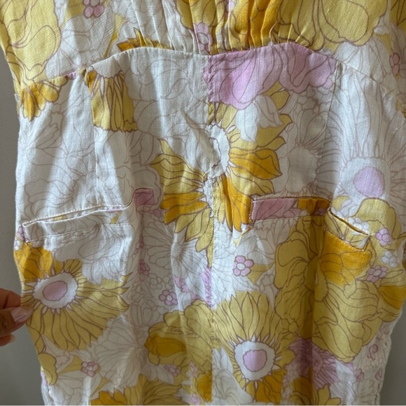 REISS Kay Tie Front Printed Dress - Picture 6 of 11